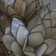 Mother-of-pearl lotus table lamp, Rausch, vintage space age