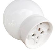 Industrial wall lamp, white, glass, FOTON, Poland, 1960s.