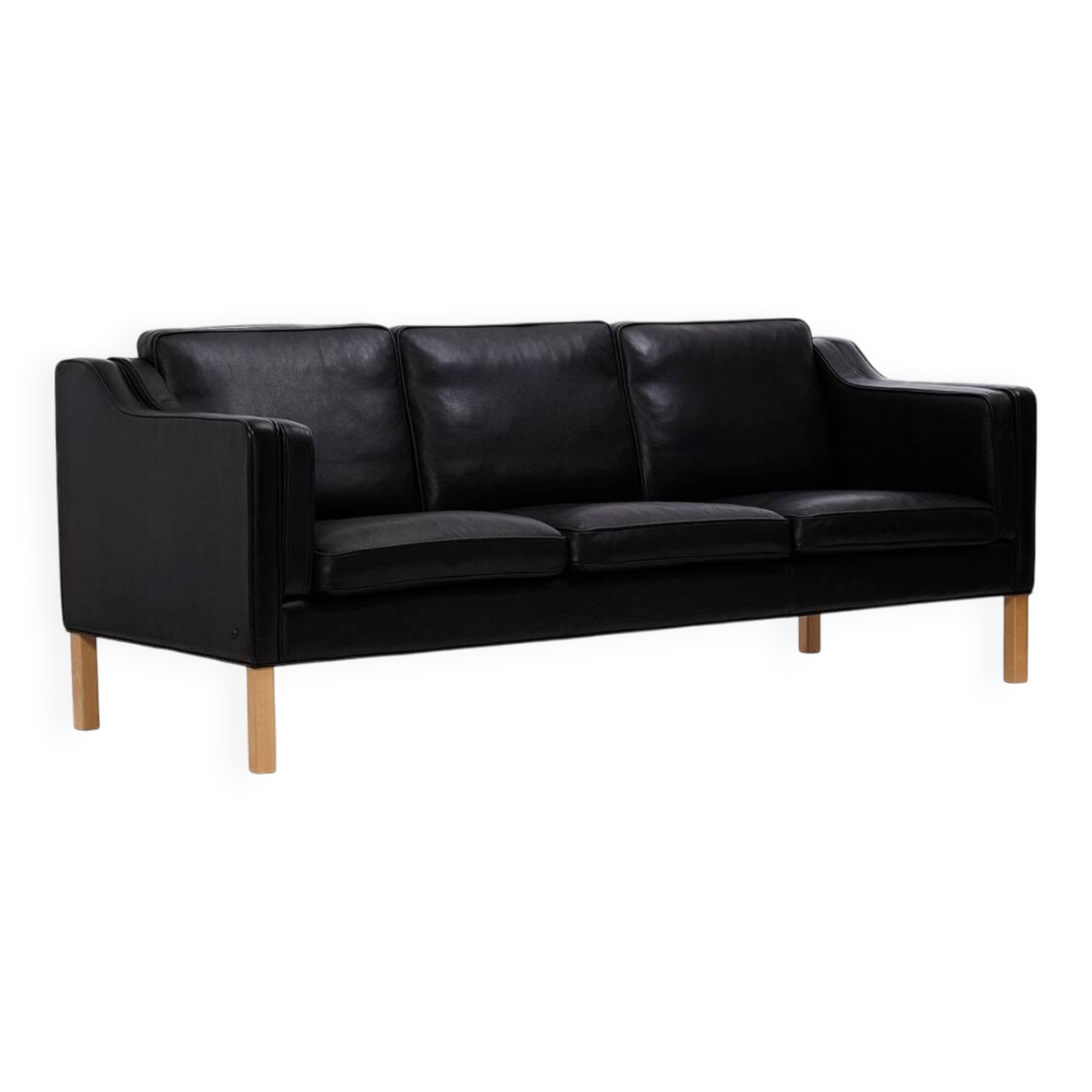 Leather Sofa produced by Hurup Møbelfabrik, Denmark 1970s.