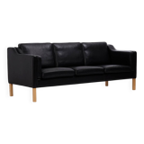 Leather Sofa produced by Hurup Møbelfabrik, Denmark 1970s.