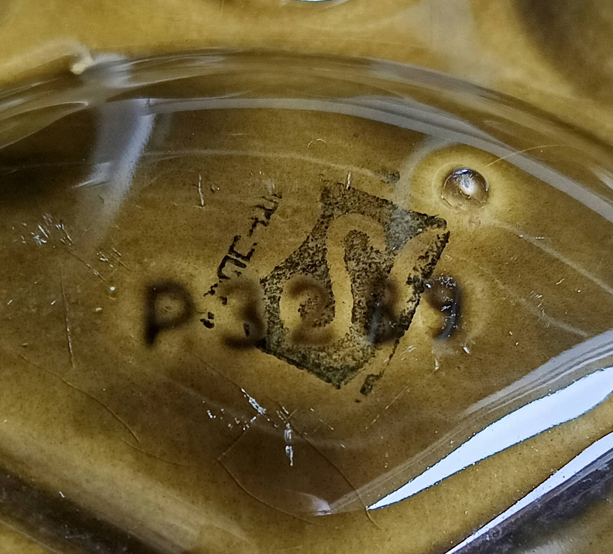 Vintage earthenware egg tray, Sacavém Portugal, 60s-70s