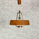 Vintage teak pendant lamp 1970