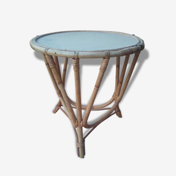 Table rattan vintage or end table