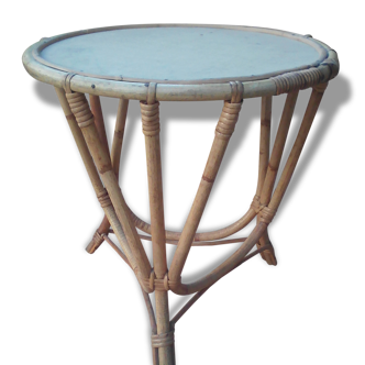 Table rattan vintage or end table