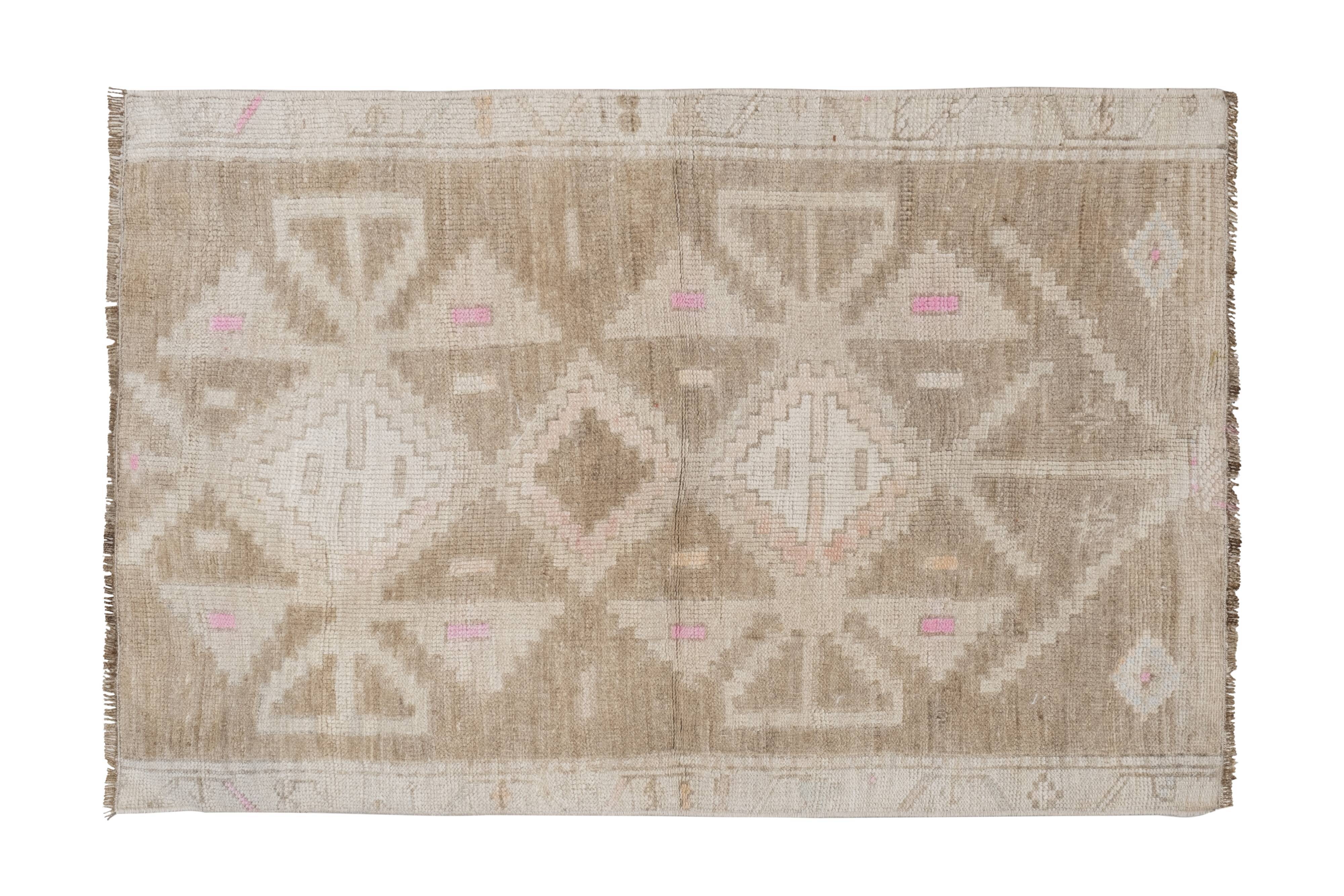 Soft Color Turkish Antique Small Handmade Traditional Door Mat Small Rug