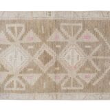 Soft Color Turkish Antique Small Handmade Traditional Door Mat Small Rug
