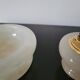 Ashtray and lighter in albatre