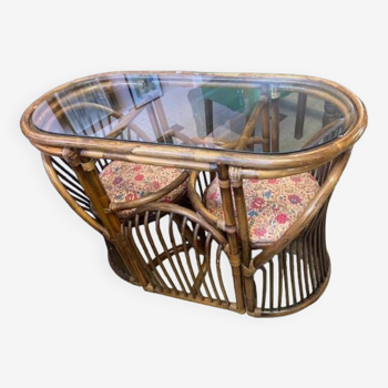 Rattan head to head table