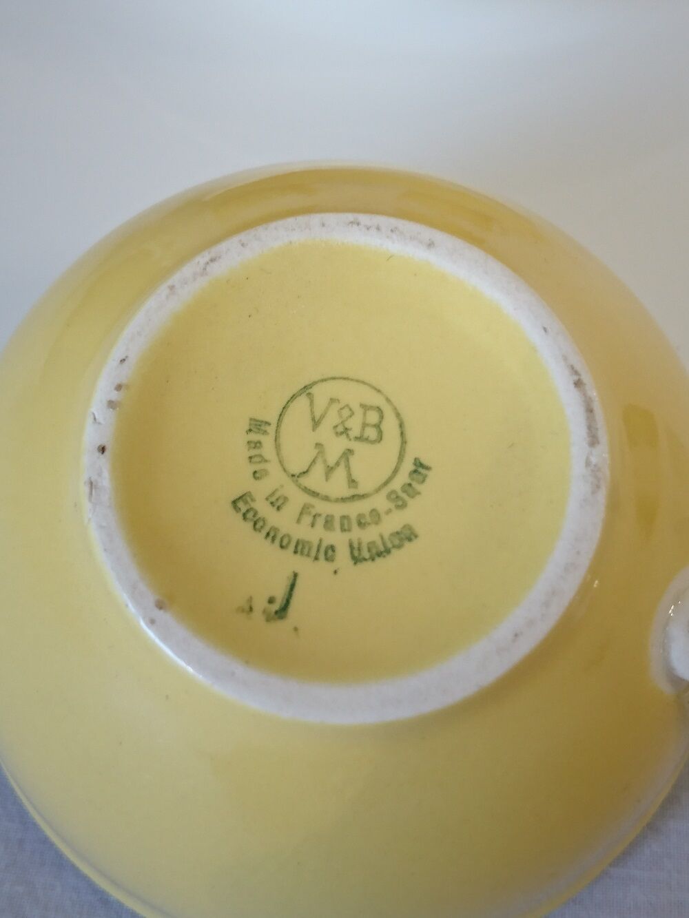 Coffee set 5 yellow cups Villeroy & Boch vintage