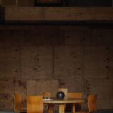 Round table in pine by Roland Wilhelmsson, mid-20th century.