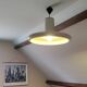 Lita pendant light white lacquered metal xl 60 cm vintage