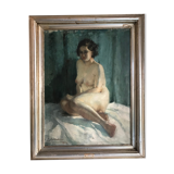 Nu à l'huile par Madeleine Barbedor