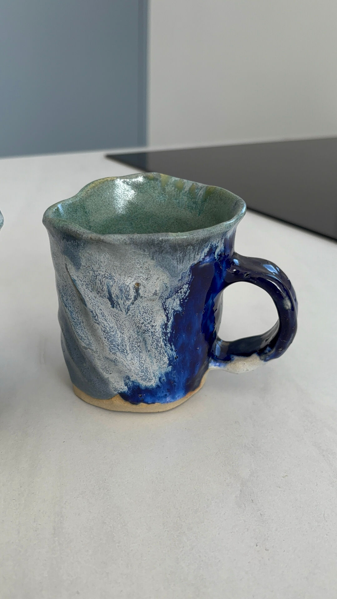 Set of 2 glazed ceramic mugs – Handmade rustic mugs