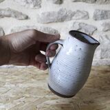 Roger Jacques Puisaye enameled stoneware pitcher