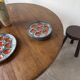 Round table 1950s constructivist walnut