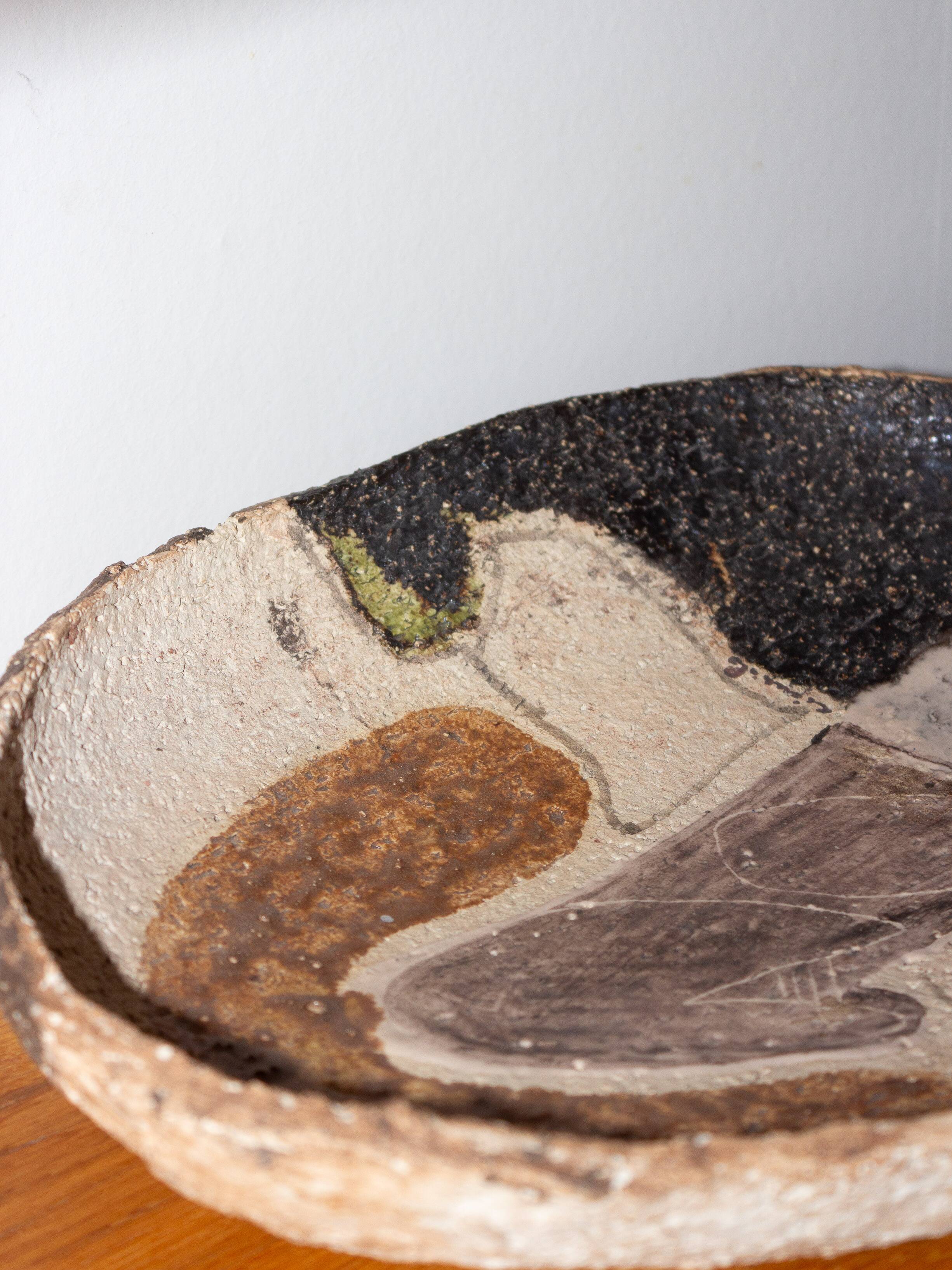 Bowl, centerpiece or fruit bowl, Cianciolo Ceramiche, Sicily, 1960/70