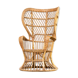 Wicker armchair "biancamano" by Gio Ponti & Lio Carminati for Pierantonio Bonacina 1950