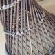 Vintage round wicker and canning side table