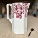 Octagonal Art Deco jug in Onnaing earthenware - Carmen model (1920-1930)