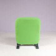 1970s Concorde easy chair green with black base Pierre Paulin for Artifort
