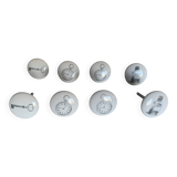 white ceramic door knobs with illustration