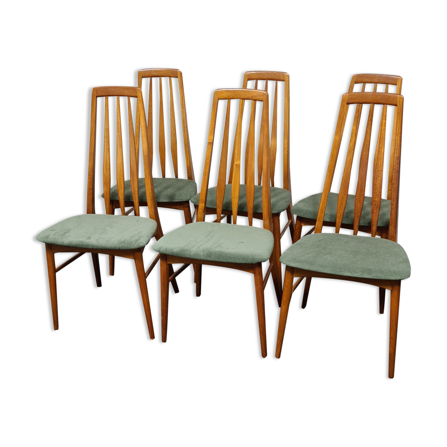 Ensemble vintage de chaises à manger en teck par Niels Koefoed pour Koefoed Hornslet