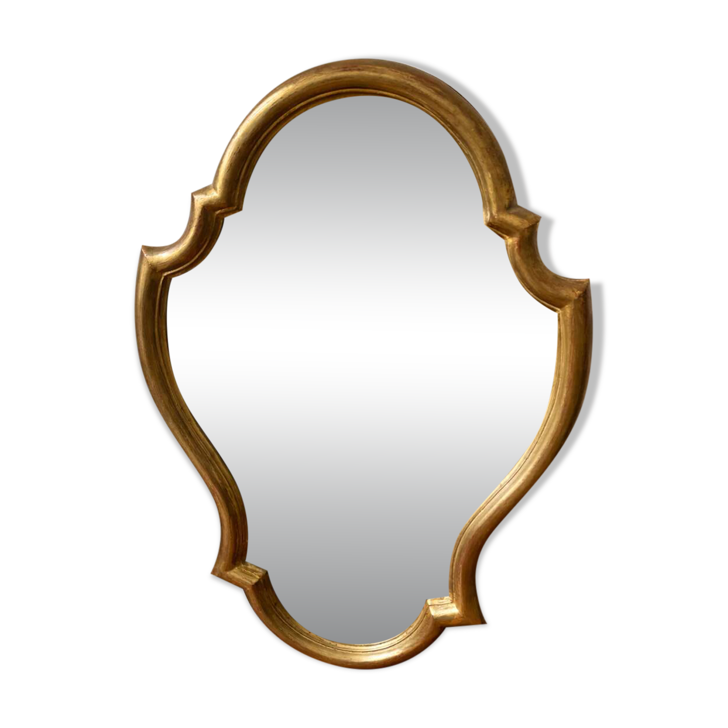 Baroque mirror in gilded wood