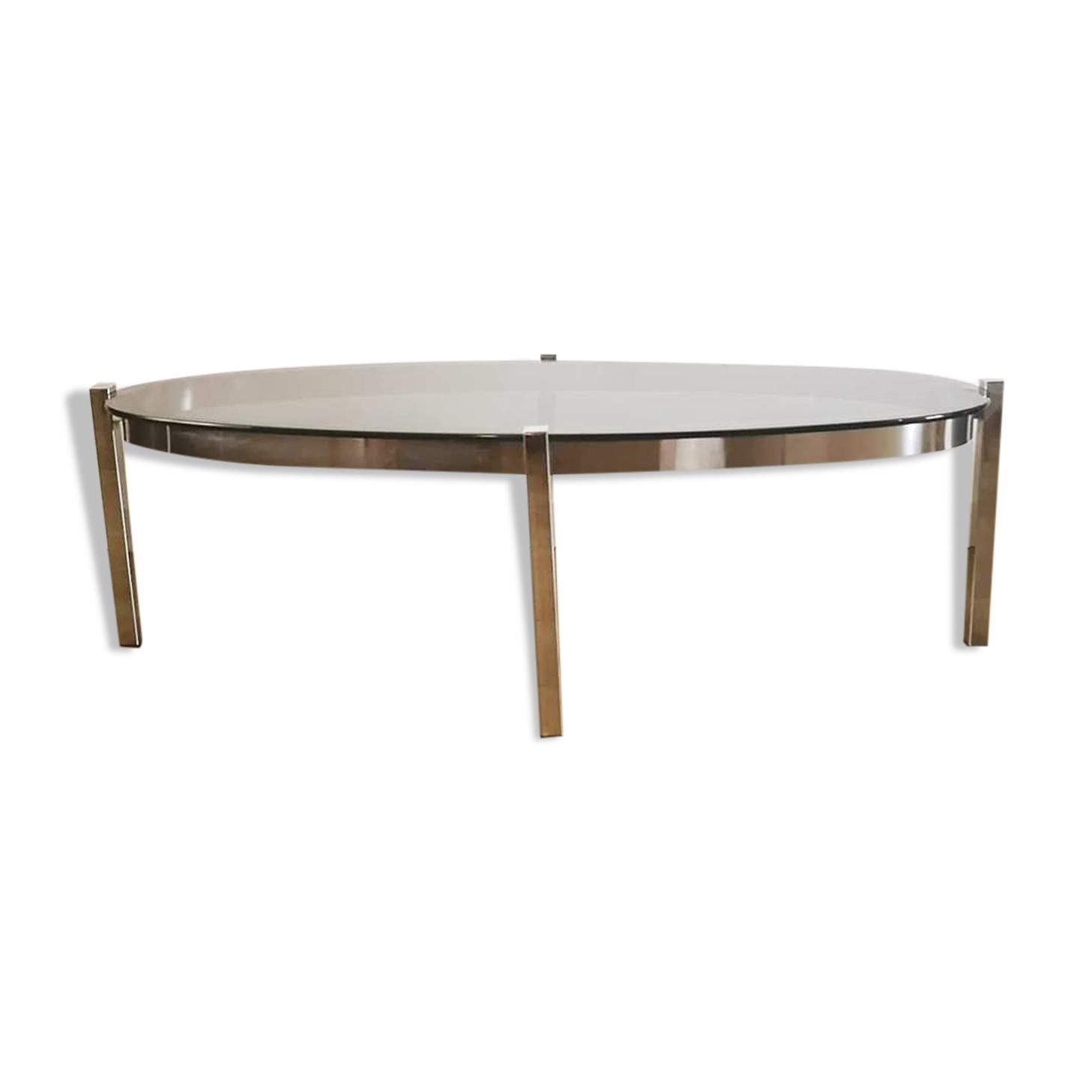 Smoked glass coffee table 70