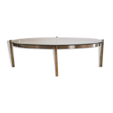 Smoked glass coffee table 70