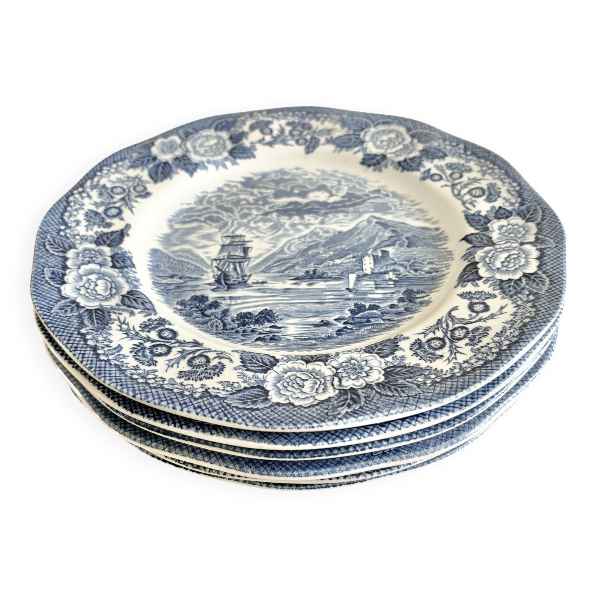 Old English dinner plates