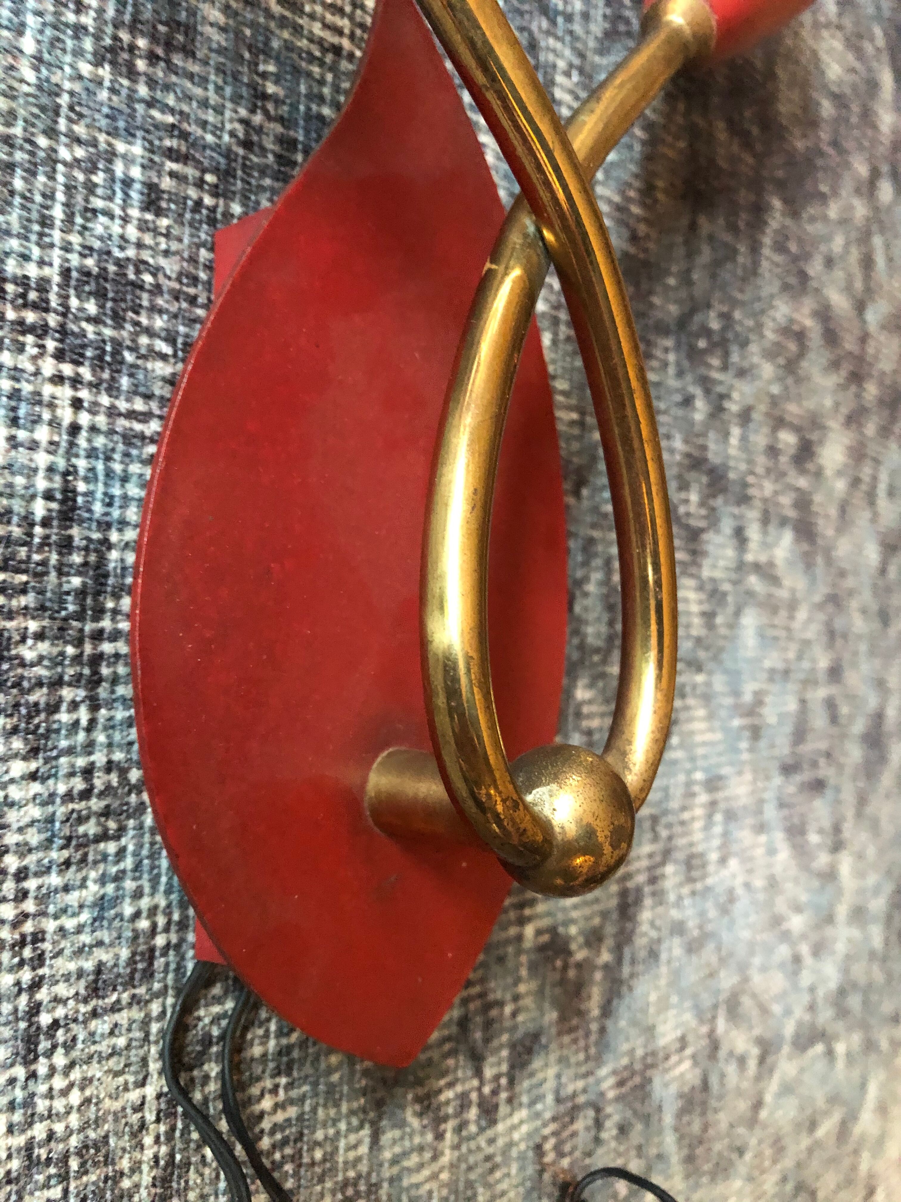 Vintage wall lamp to two 50s lights
