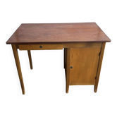 Vintage Danish desk from the 1960s with a drawer and cupboard.