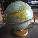 Vintage globe 60 scan globe a/s replogle 1960 Denmark (rotatable 360 °)