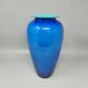 1960s luxury handcrafted blue vase in Murano glass by Ca Dei Vetrai. Made in Italy