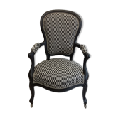 Former Chair re-upholstered black graphic