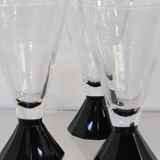 Ensemble de 3 verre à pied / eau Luminarc, 1980, neuf