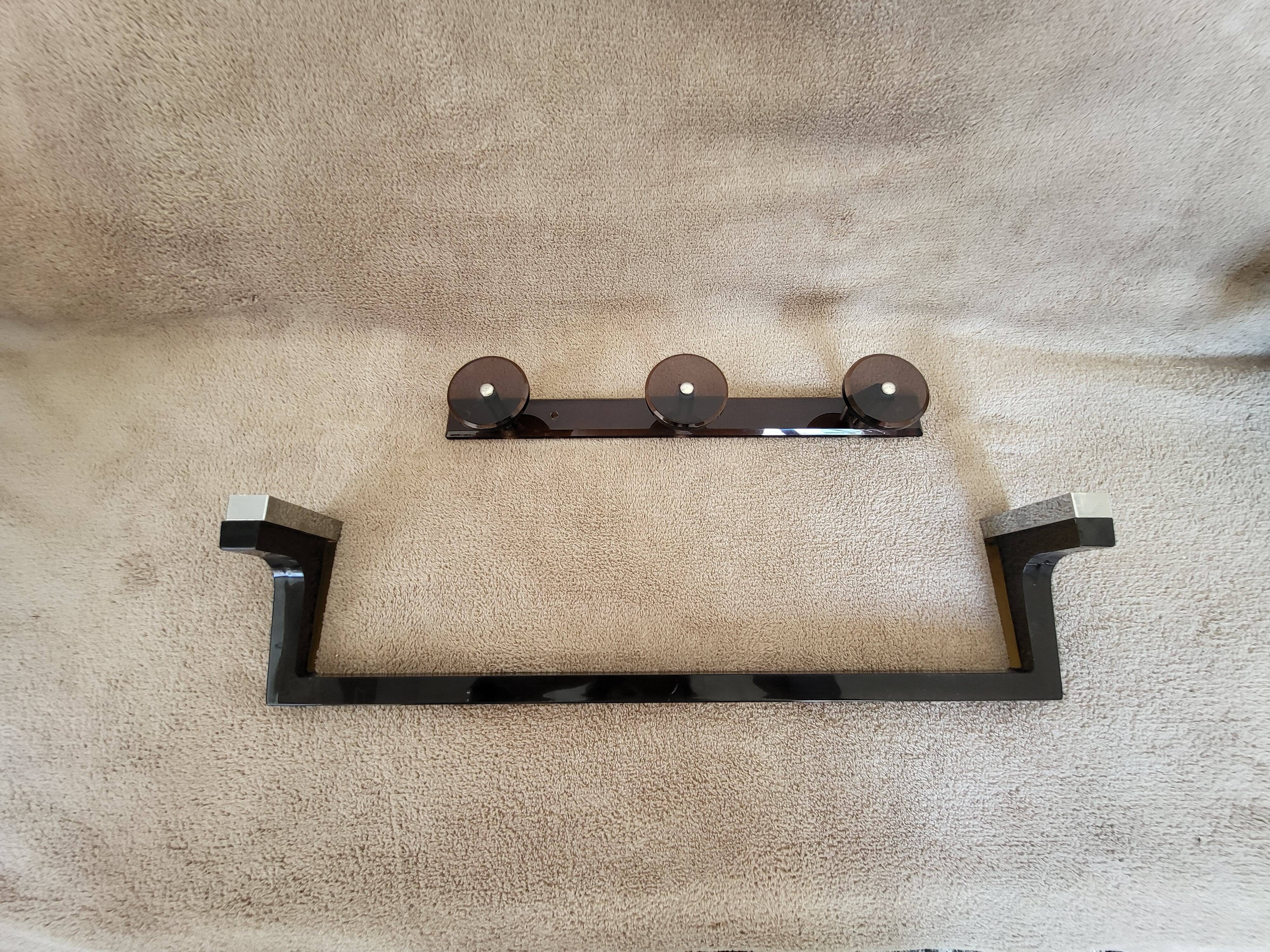 Porte serviette et porte peignoir de salle de bain vintage
