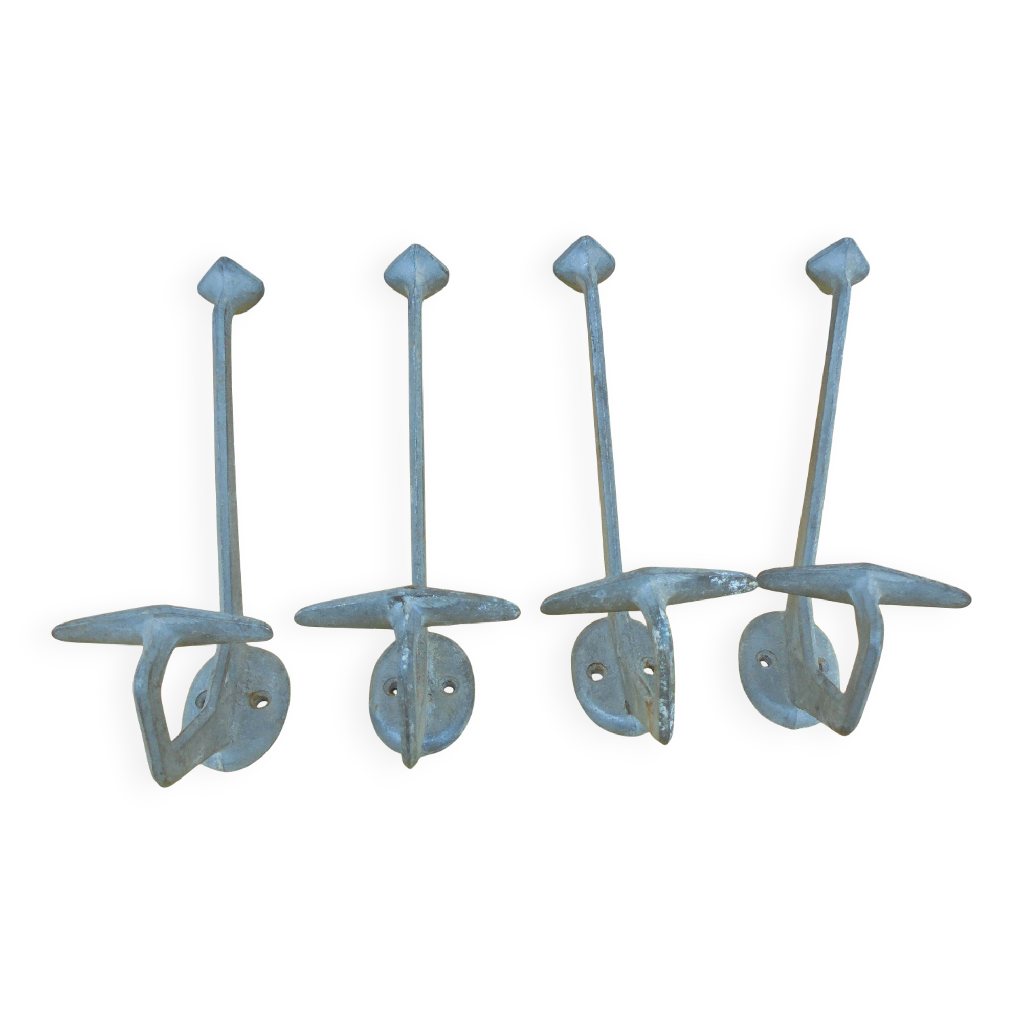 4 vintage school hooks