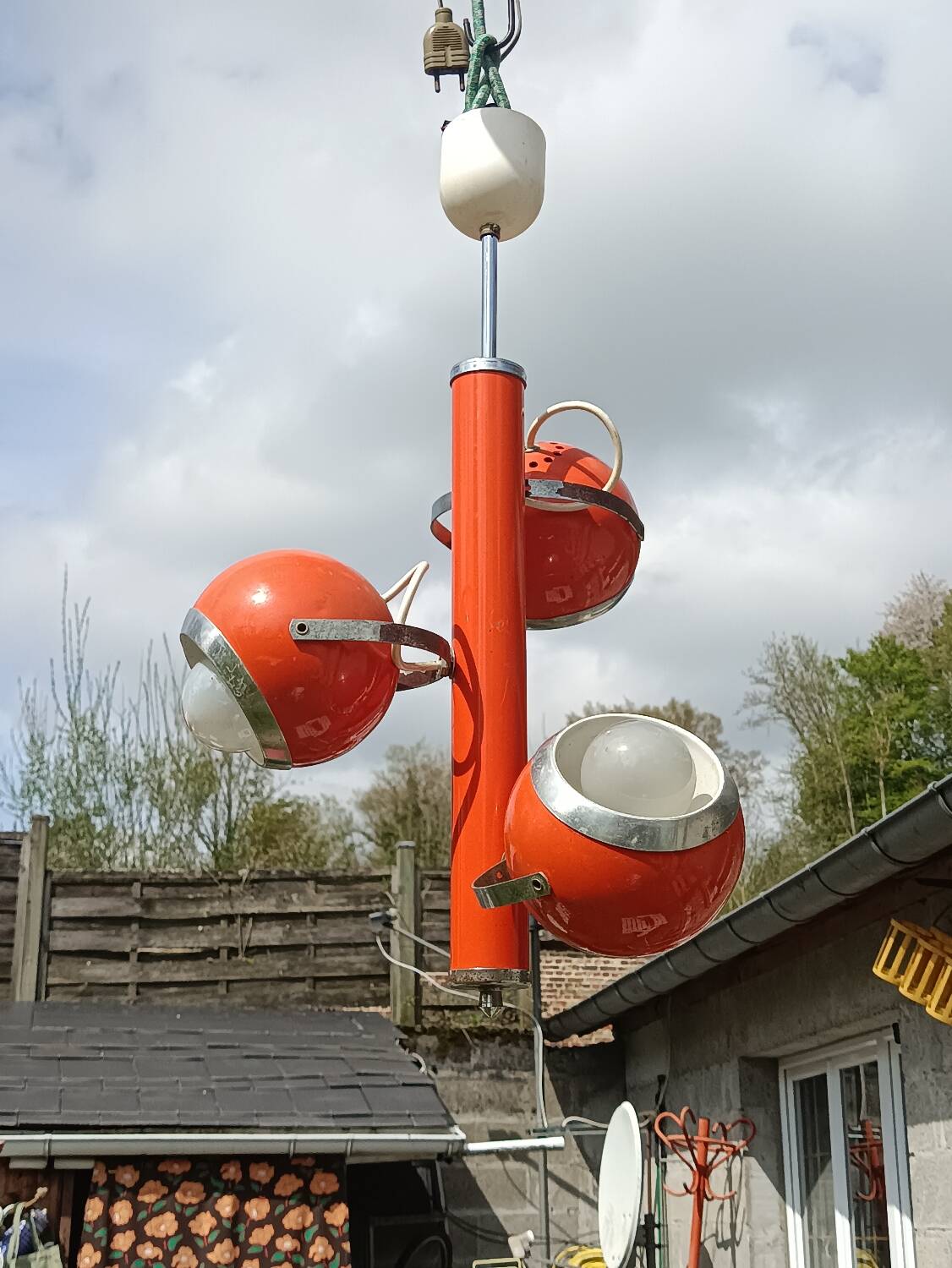 Anonymous eyeball pendant circa 1970