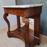 Console of the nineteenth century dessu marble