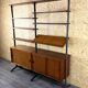 1960s 1970s Teak Wall Unit by Olof Pira Sweden Mid-Century Modern