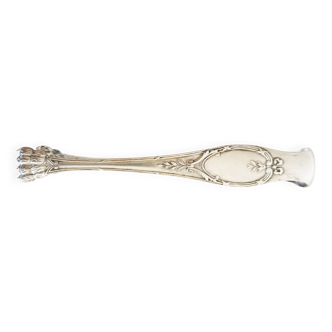 Silver-plated metal sugar or ice cube tongs, lion paws (ref 4)