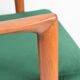 Scandinavian armchair "Stefan", restored, 60s, green bottle velvet