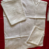 Lot de serviettes  monogrammes JG