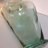 Trapeze vintage thick glass vase