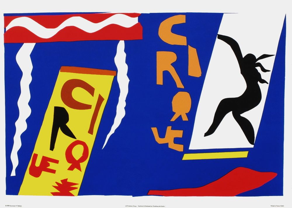 Poster Henri Matisse Le Cirque 1990