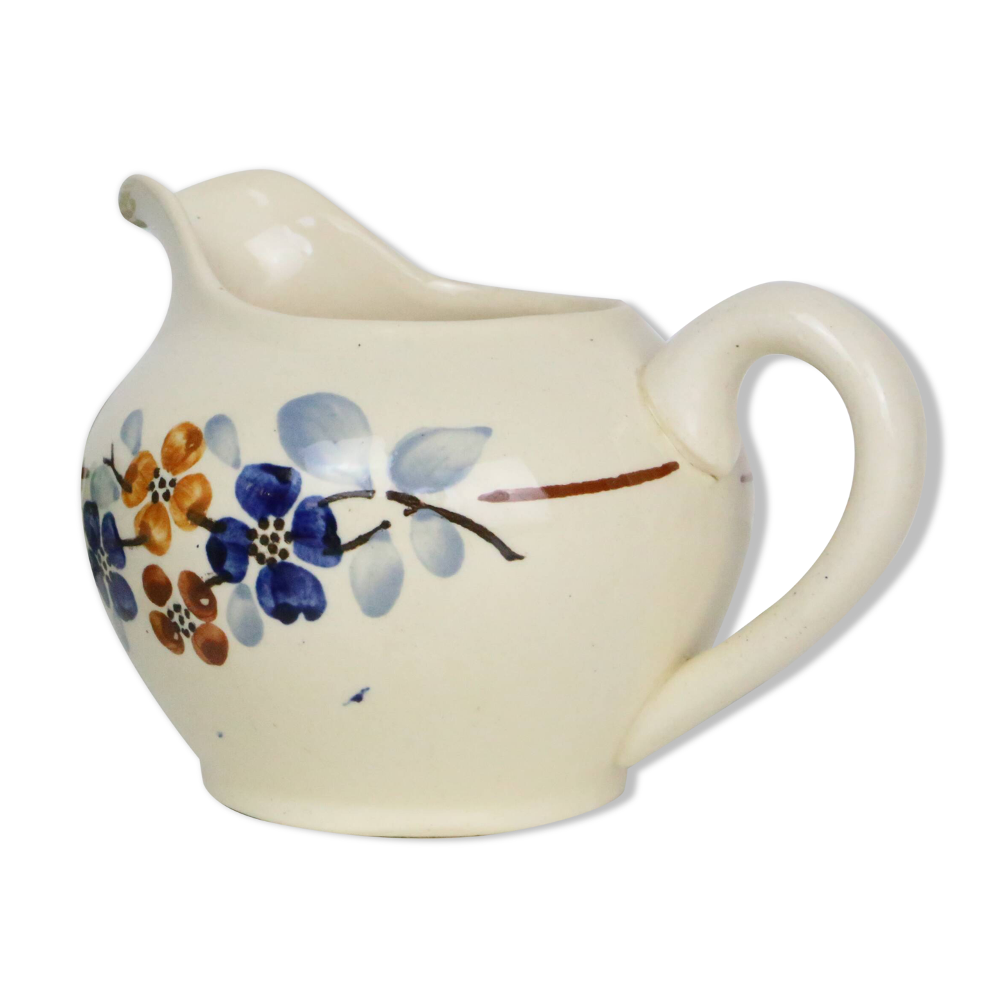 Saucière Sarreguemines - vintage français - petit pot faïence