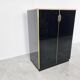 Bar en verre noir, années 1970