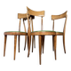 Vintage dining chairs by Pirelli Sapsa, Italy 1950s, set of 4.