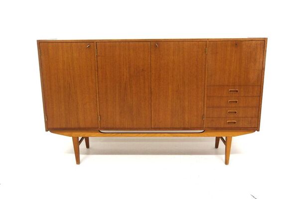 Enfilade scandinave en teck, Suède, 1950